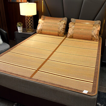 竹席夏季可折叠双面竹凉席1215米18席子 08185米不可折叠【图片 价格