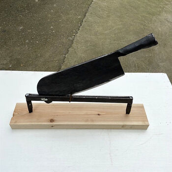 刀锰钢铡草老式手工扎草小闸刀侧刀手动小型猪牛羊切草 锰钢老式铡刀