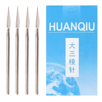 三棱针三菱针大三棱小三棱不锈钢放血针中医用拔罐点刺放血刺血络美容院用挑粉刺 大号 10支【图片 价格 品牌 报价】-京东