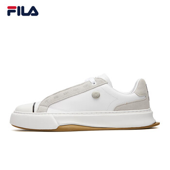 斐乐fila男子板鞋2021春季百搭时尚休闲运动鞋小白鞋男斐乐白月岩灰wl