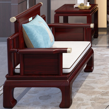 沙发大户型新中式实木沙发现代简约古典轻奢客厅大户型印尼沙发组合