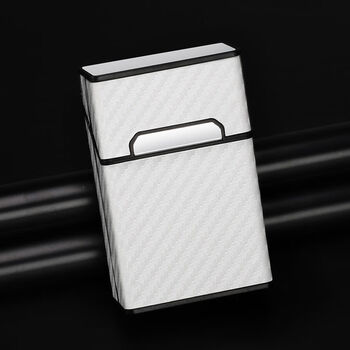 烟盒套 烟盒20支装整包烟网红皮套创意铝合金加厚防潮抗压便携磁扣男