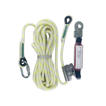 守众（SAFETY GUARD）SG-TZ16-10M型16毫米直径高强度涤纶10米安全绳带缓冲包抓绳器套装 圆绳 单端O型环
