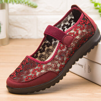 大码女凉鞋4043宽胖脚女鞋加肥加大号老北京布鞋妈妈鞋夏季软底中老年