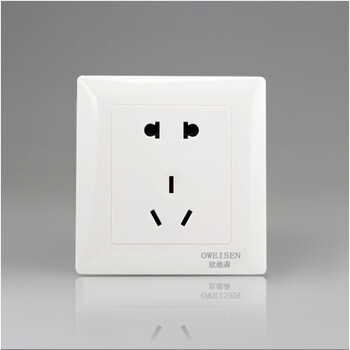 86型工程五孔插座家装暗装二三孔usb墙壁开关插座面板 节能声控