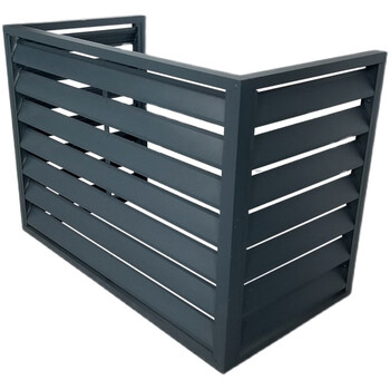 定制铝合金空调外机罩百叶窗铝合金格栅护栏空调外机保护罩装饰围栏