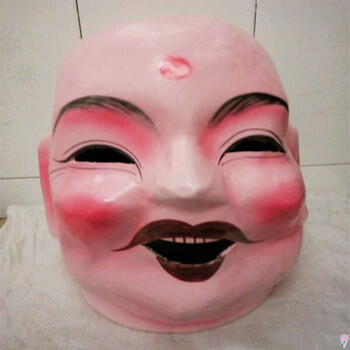 霜魄大头娃娃社火节日活动演出表演大头娃娃头套面具男女孩扭秧歌舞龙