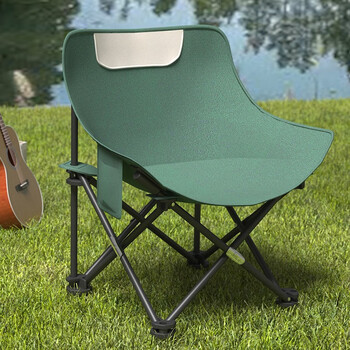 裕邻户外折叠椅子便携式折叠凳子靠背椅阳台休闲椅露营月亮椅-yldz525