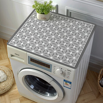 缤谷 洗衣机皮革垫子滚筒全自动洗衣机防尘罩防水防晒微波炉冰箱盖布
