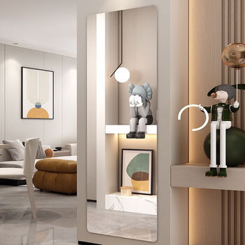 安尔雅穿衣镜 高清超白全身镜无框镜子贴墙防飞溅卧室家用试衣镜6