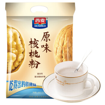 西麦 核桃粉  营养早餐食品 即食 原味 五谷代餐核桃粉600g（40g*15小袋）独立包装