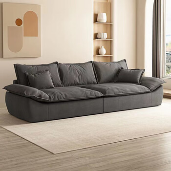 布艺沙发客厅现代简约小户型轻奢三人位直排帆船沙发 三人位[210cm]