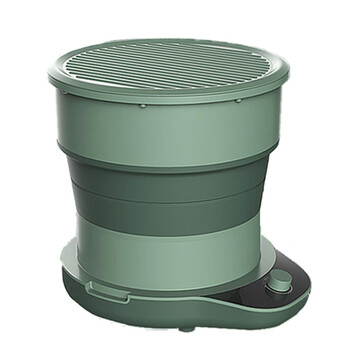 家用迷你折叠洗衣机洗内衣婴儿衣物袜子机小型甩干机活动礼品批发绿色