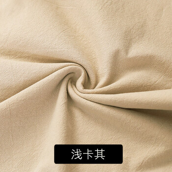 麻面料裤子布料麻布料纯色民族朴素服装中国风绉褶皱亚麻夏季裤子汉服