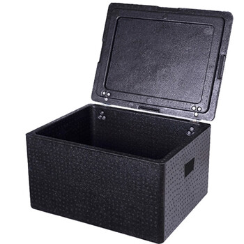 尚留鑫 epp泡沫保温箱81l黑色带合页冷藏箱