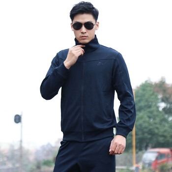 训练服跑步透气运动服军训速干冬季体能服作训服 藏青色长袖体能服