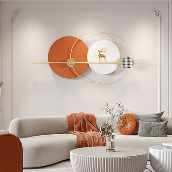 普赛克艺术挂件北欧铁艺客厅壁饰背景墙面创意卧室壁挂轻奢墙壁装饰