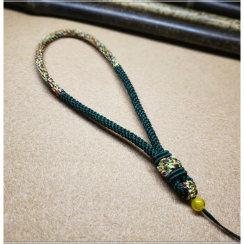 纯手工编制高档文玩把件挂绳粗款手把件门钥匙车钥匙挂绳其它颜色或