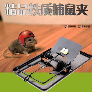 铁耗子夹子捕鼠神器抓鼠器老鼠夹捕鼠器老鼠夹神器双弹簧簧铁老鼠