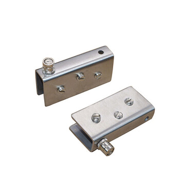 柜门上下夹轴不锈钢玻璃上下合页柜子门轴小转轴大号两只价