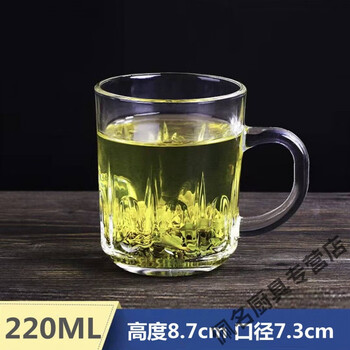玻璃杯啤酒杯大容量玻璃杯家用水杯套装喝茶杯耐高温加厚大号泡茶杯