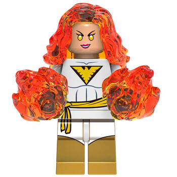 镭射眼天启万磁王琴快银人仔偶 玫红色 1423凤凰女