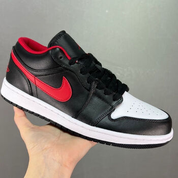 耐克nikelowaj1黑白红小黑红脚趾复古潮流低帮耐磨篮球鞋aj45