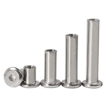 惠利得304不锈钢内六角夹板螺母对接螺帽倒边子母钉斜平头螺丝m3m1010