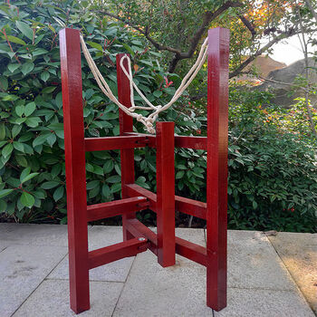 实木红色京板鼓架子416418420424木质京班鼓架扎子司鼓暴鼓架精制实木