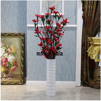 窝居塑料花落地大号假花仿真花室内客厅型家居摆设装饰花束电视柜摆件