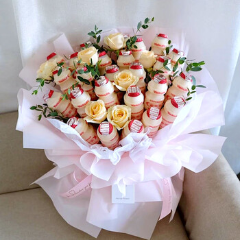 爱清清创意零食花束养乐多生日礼物送男友女友闺蜜全国同城配送店 25