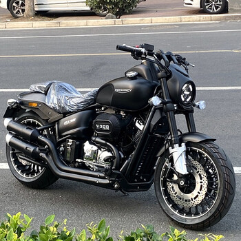 定制2021年雷卡迪雷克rx3复古太子摩托车巡航车250双缸v缸电喷整车可