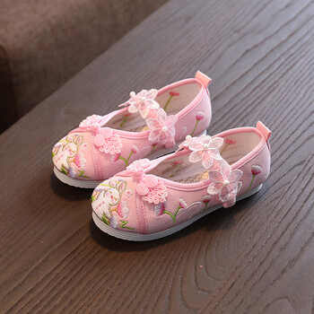 汉服鞋女汉服鞋子女童春夏老北京布鞋女宝宝古装国风配汉服的鞋古 p0