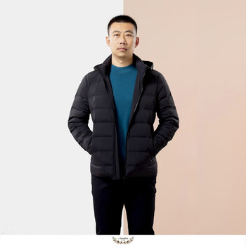 2021年秋冬澳斯丹商务休闲经典羽绒服 黑色 170【图片 价格 品牌 报价