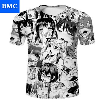 北沐晨肥宅战袍速干短袖阿黑颜埃罗芒老师黑白漫画二次元痛衣i1 48