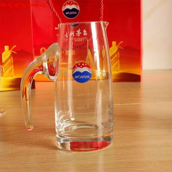 茅台分酒器 醒酒器玻璃白酒分酒器酒勺刻度壶80ml分酒壶白酒杯一口杯