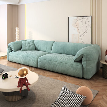 蒂凯特意大利极简baxter大象耳朵原版羽绒布艺北欧沙发客厅小户型意式