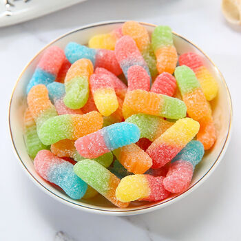 橙伯乐果味软糖散装混合数字形状维生素c水果彩虹糖休闲零食90后记忆