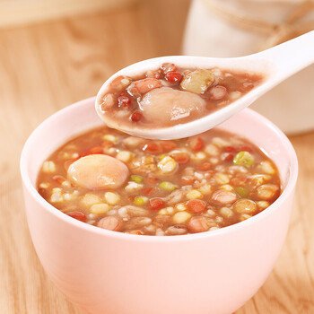 泰奇八宝粥 桂圆莲子粥 0添加速食粥早餐粥 原味370g*12罐 礼盒装