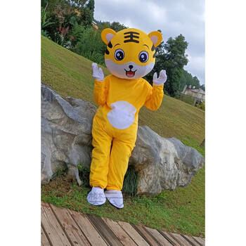 玩偶服装成人老虎卡通人偶服装人穿动物表演宣传头套粉红豹成人行走
