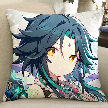 挽刻原神周边抱枕成人雷神胡桃动漫毛绒手办二次元玩偶靠垫枕头定制