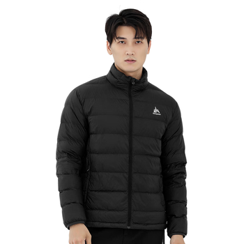 onepolar极地轻薄羽绒服2021年秋冬防泼水防风保暖羽绒衣男 黑色 s