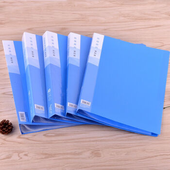 a4加厚资料册100页文件夹透明插页多层档案册夹收纳夹袋办公用品雅迎