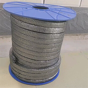 石墨盘根耐磨耐高温耐高压柔性石墨绳圈密封填料金属镍丝阀门盘根 a级