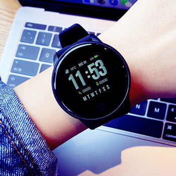 watch智能手表hw22男女学生运动多功能m16电子表夜幕黑色机芯升级版