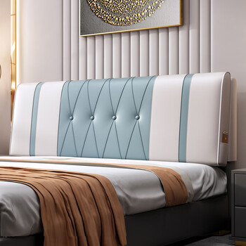 床头靠垫软包床头板靠背垫榻榻米床头自粘实木床上靠枕免洗可定做超纤