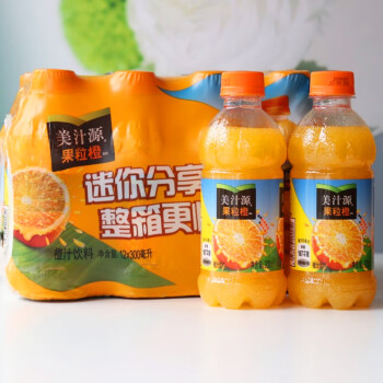 美汁源果粒橙300ml24橙汁飲料小瓶裝迷你版汽水整箱批發官方旗艦新