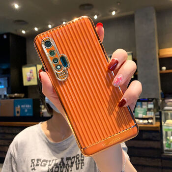 手机壳电镀行李箱nova6摄像头全包防摔软壳5g网红潮 橙色 华为nova65g