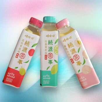 娃哈哈桃源茶事低糖果味茶饮料500ml*15瓶多口味可选整箱 秋梨 青柠