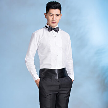 男歌手演出服装男艺考服装男士套装独唱美声乐礼服播音主持大合唱